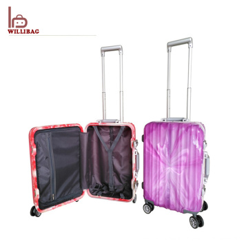 Valise en aluminium de voyage de valise de pp Valise en plastique de voyage de pp